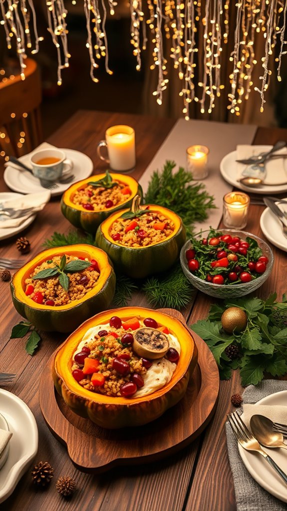 savory stuffed acorn squash