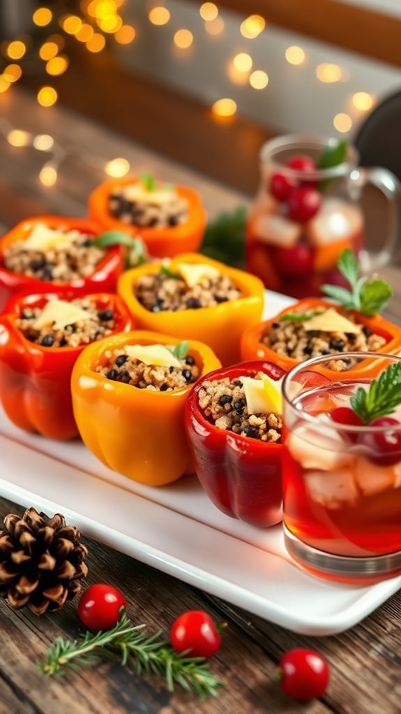 savory stuffed bell pepper dish