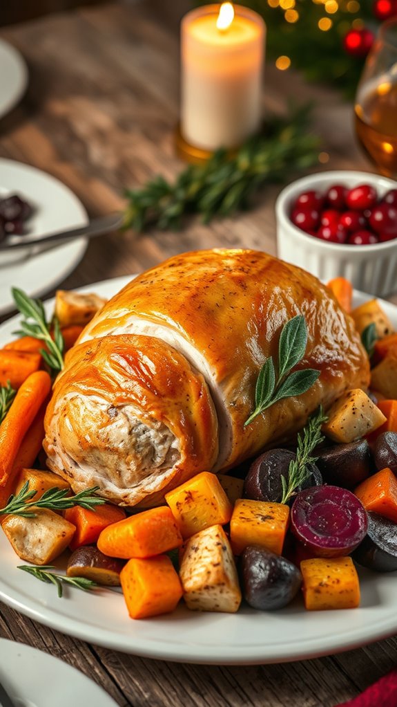 savory stuffed turkey breast