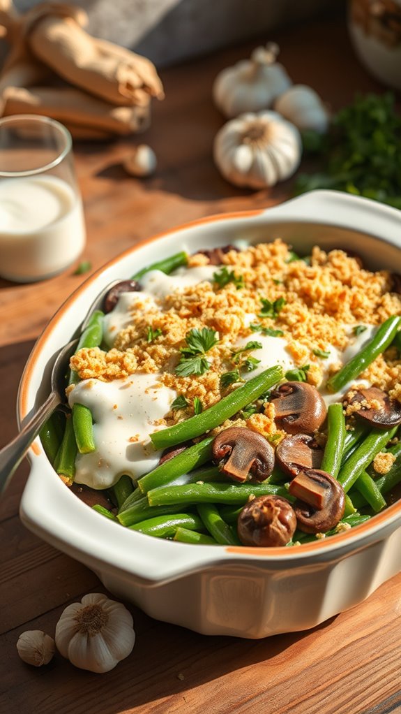 savory vegan mushroom casserole