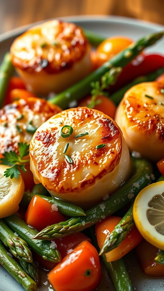 scallop vegetable stir fry recipe