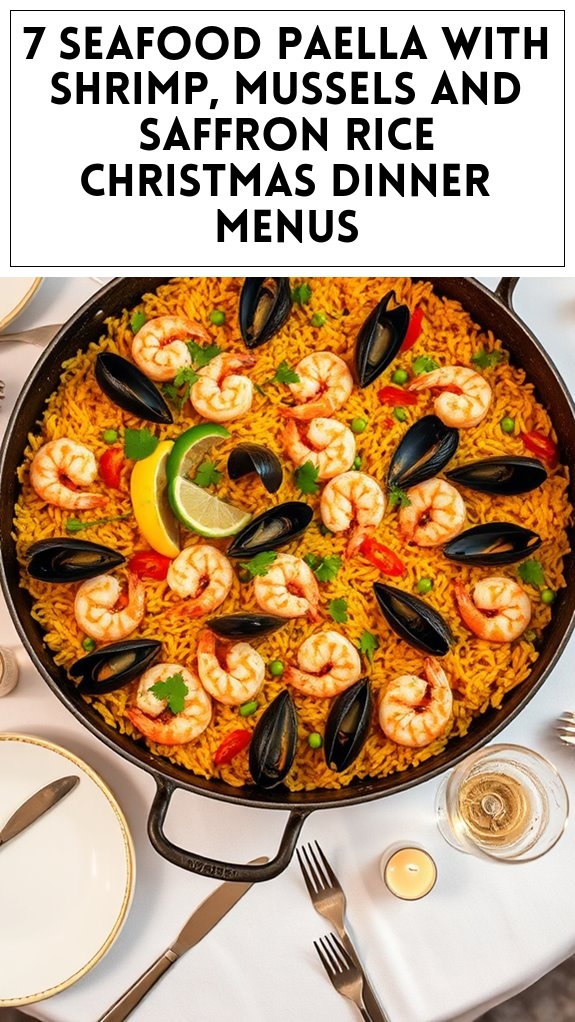 seafood paella christmas dinner