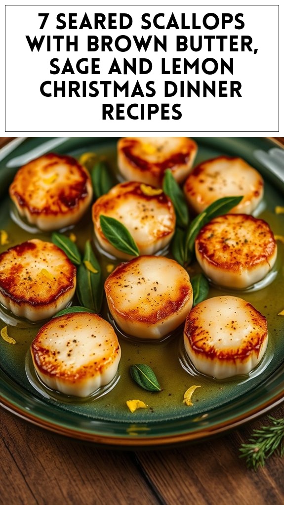 seared scallops holiday recipe