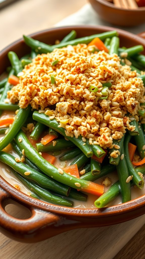 sesame green bean casserole