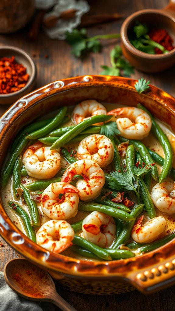 shrimp cajun green bean casserole