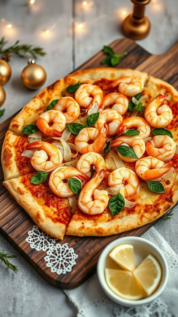 shrimp scampi pizza delight