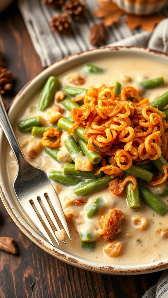 slow cooked green bean casserole