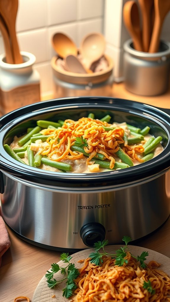 slow cooker green bean casserole