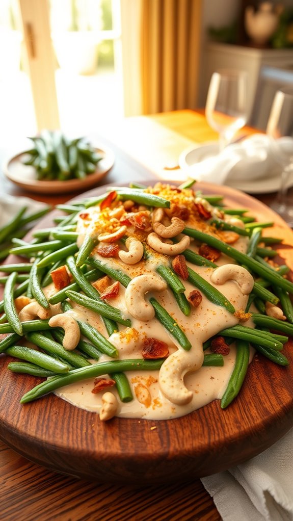 smoky bbq green bean bake