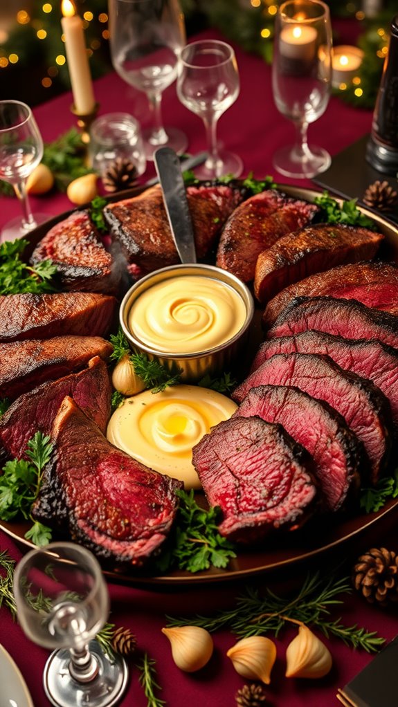 smoky chateaubriand with b arnaise