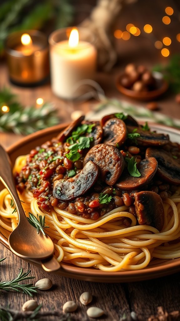 smoky lentil mushroom rag