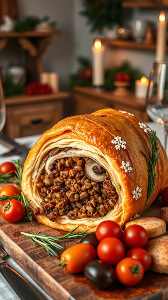 smoky vegan mushroom wellington