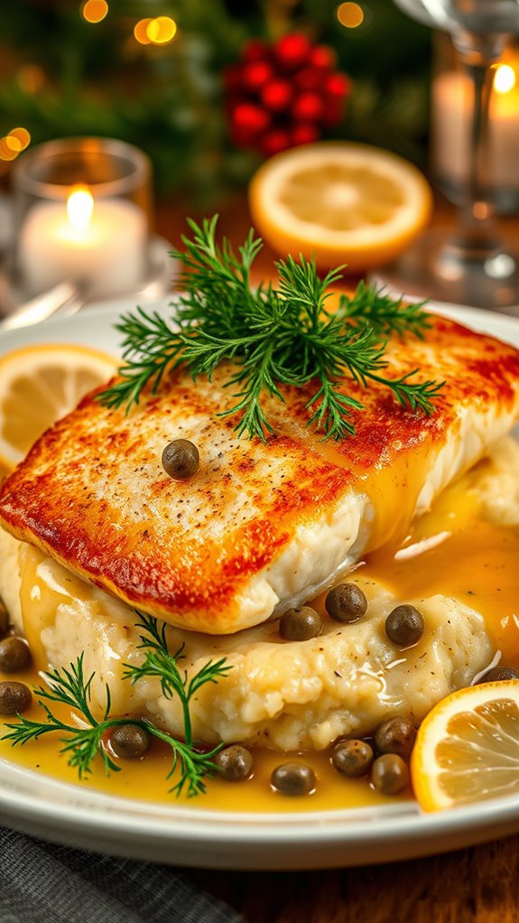 snapper with lemon caper sauce