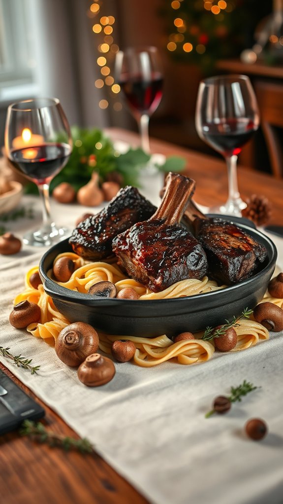 sophisticated short rib pasta bake