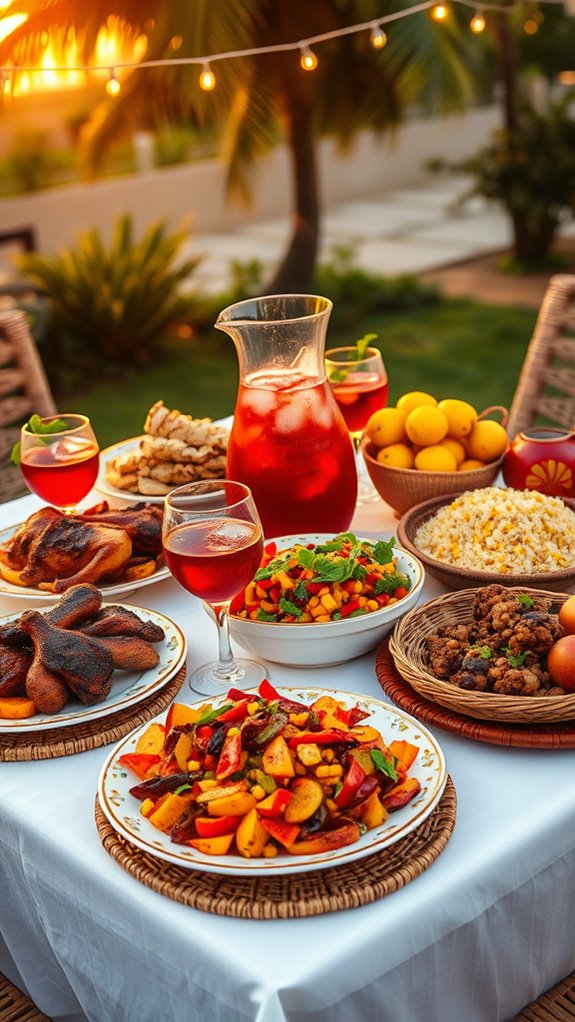 sorrel drink with ginger spices