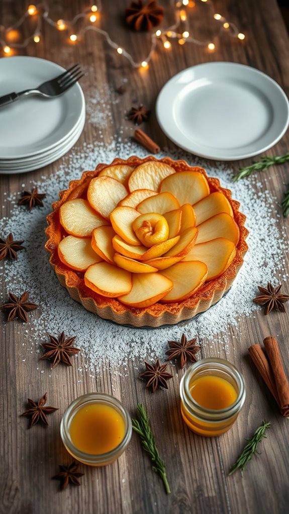 spiced pear ginger tart recipe