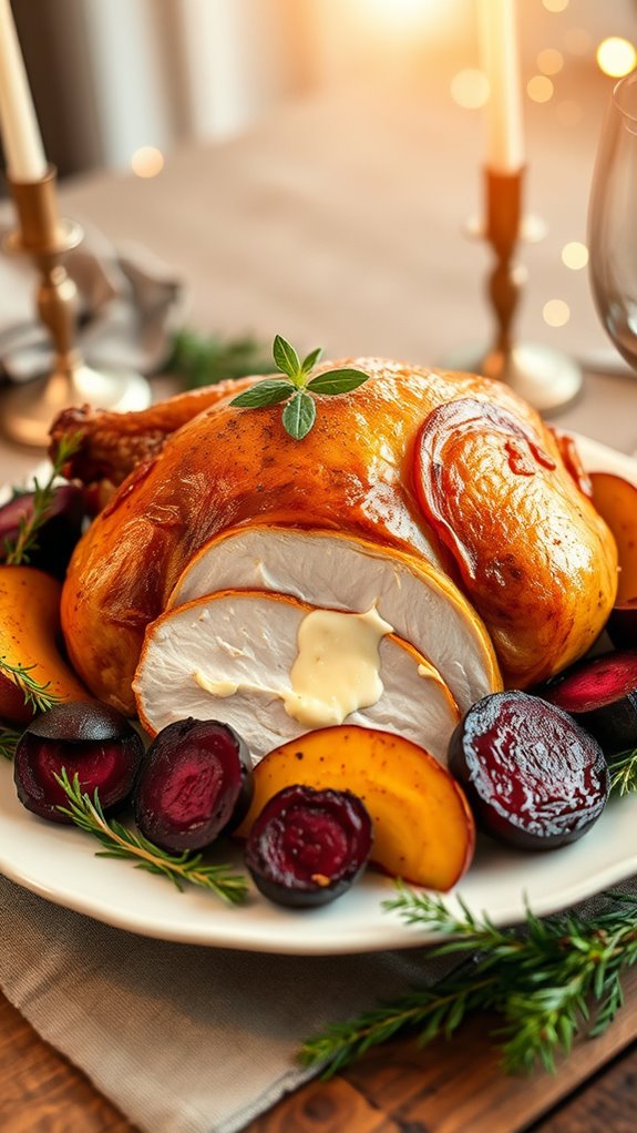 spiced turkey with roasted vegetables