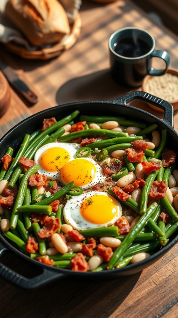 spicy bacon green bean casserole