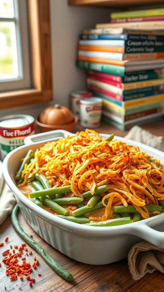 spicy cheese green bean casserole