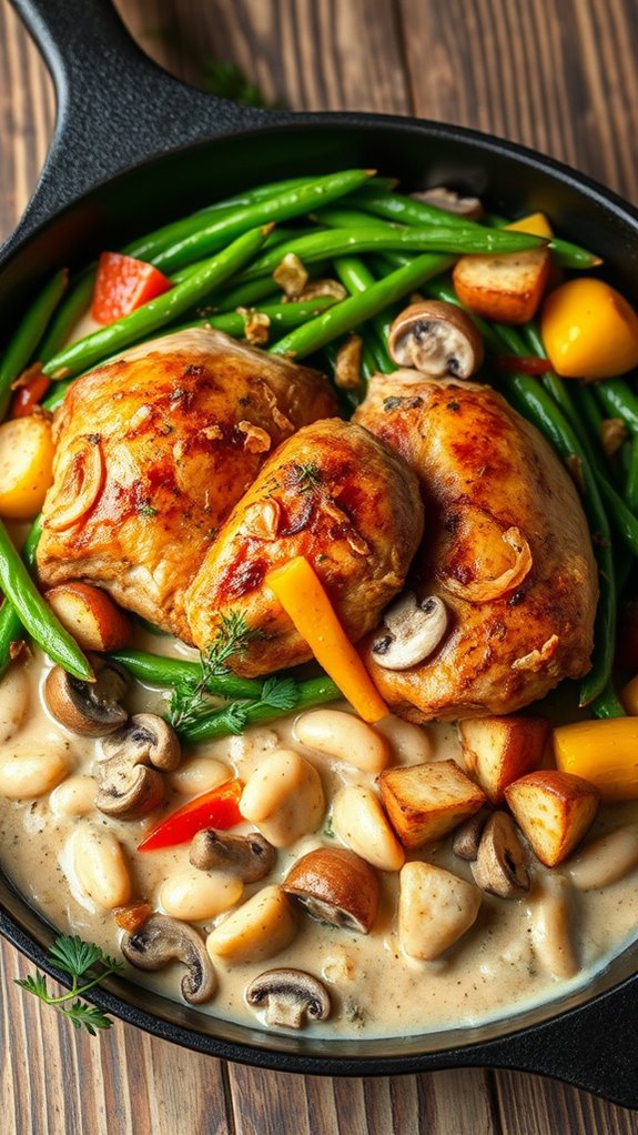 spicy chicken green bean casserole