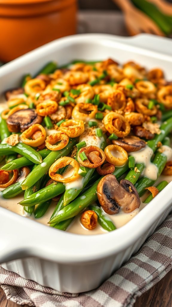 spicy chipotle green bean casserole