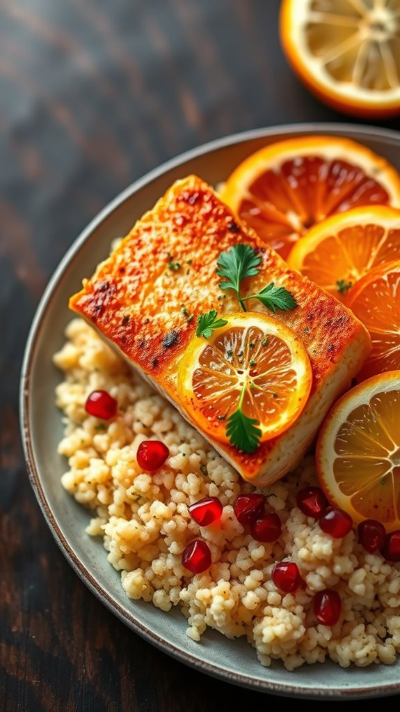 spicy citrus grouper couscous