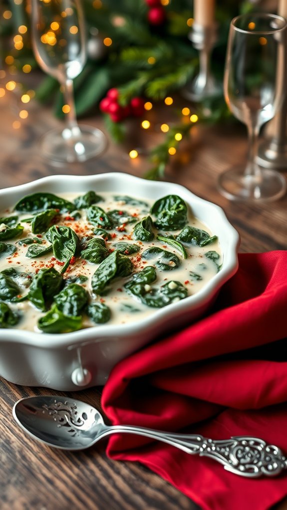spicy creamed spinach recipe