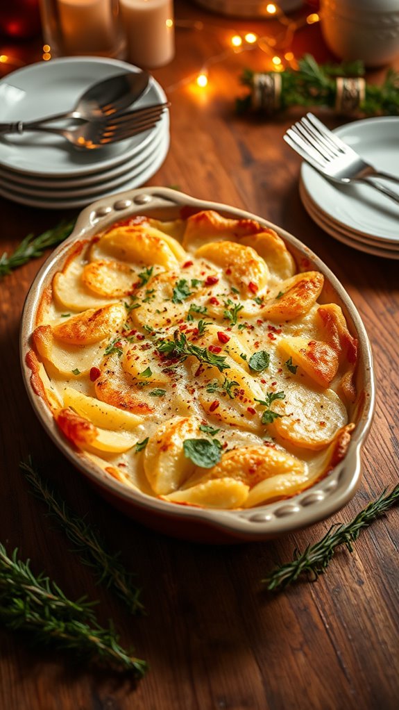 spicy creamy potato gratin