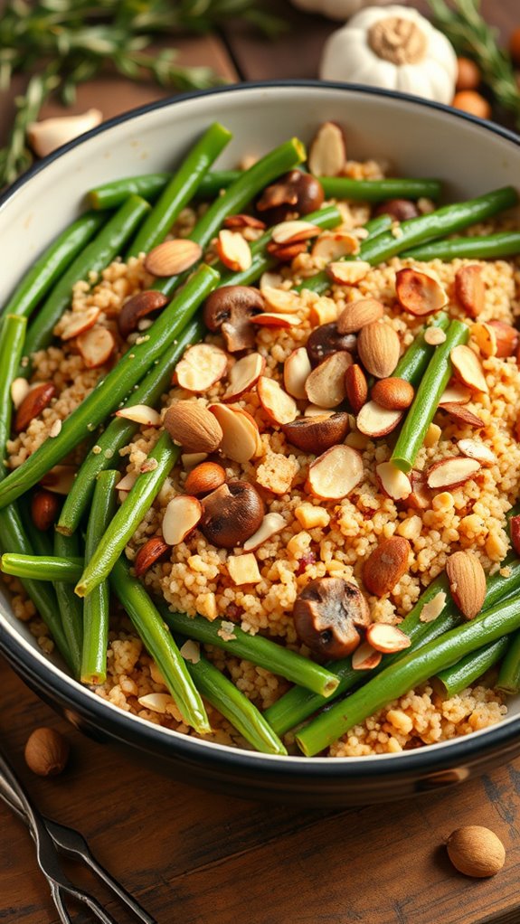 spicy crunchy green bean bake