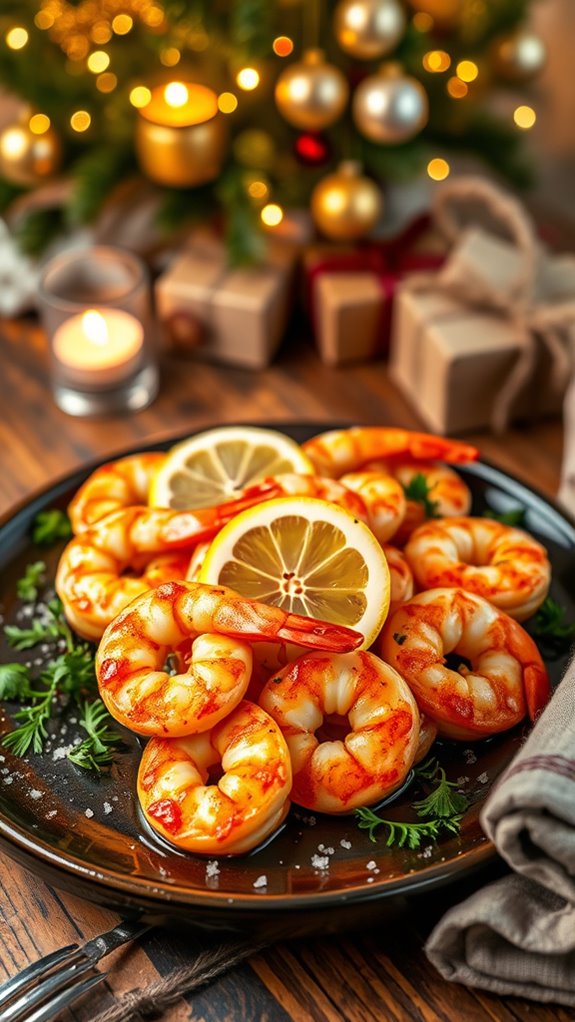 spicy garlic herb shrimp