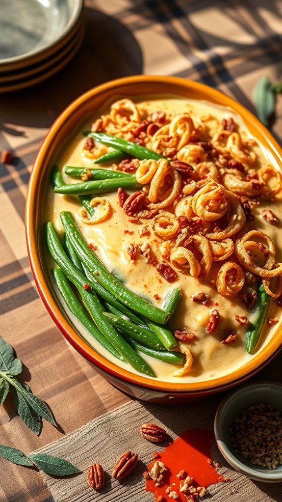 spicy green bean casserole