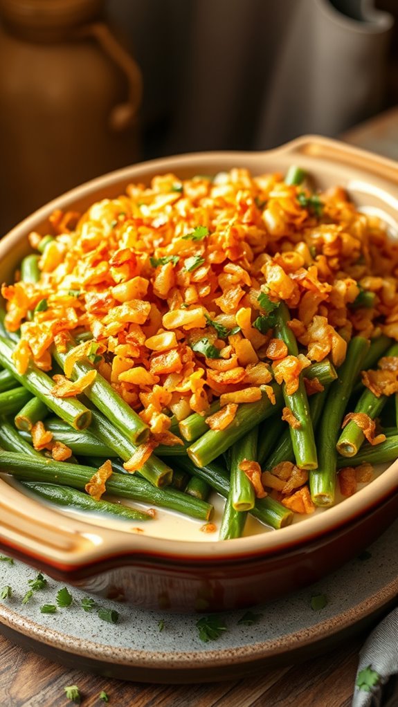 spicy green bean casserole