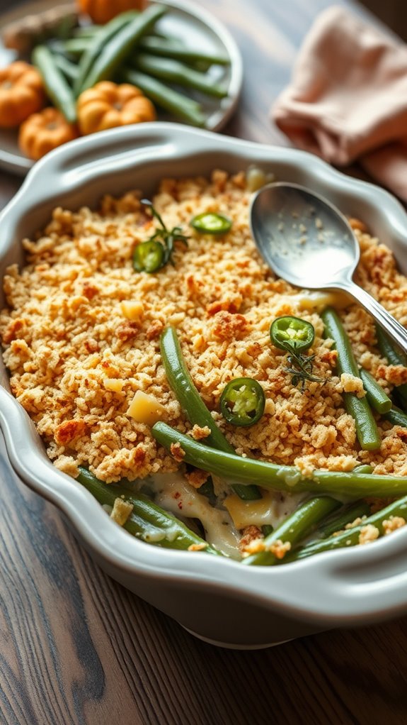 spicy green bean casserole