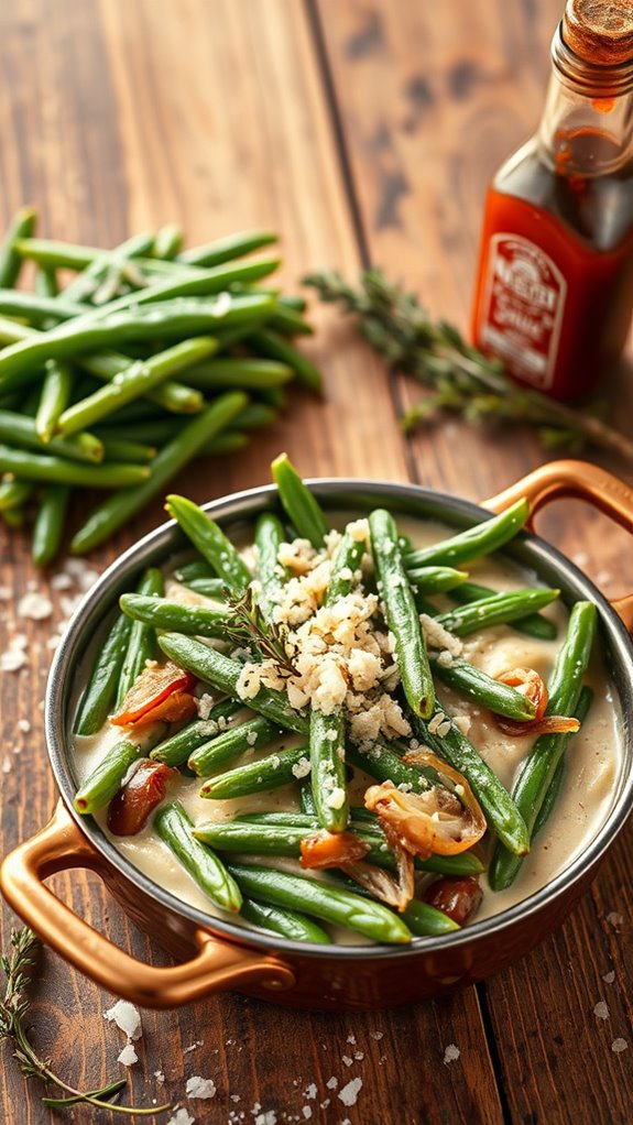 spicy green bean casserole