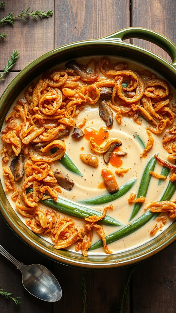 spicy green bean casserole