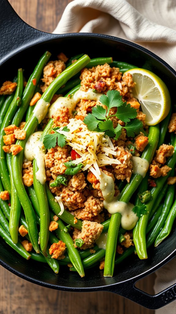 spicy green bean casserole
