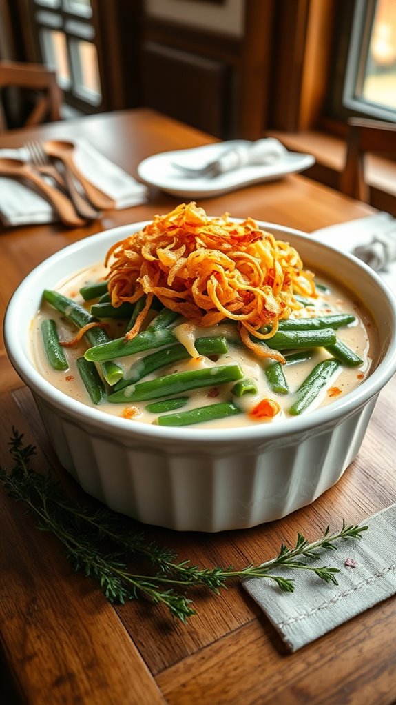 spicy green bean casserole