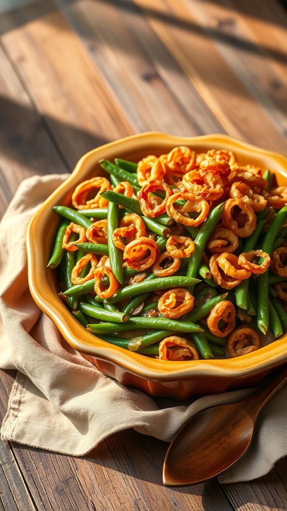 spicy green bean casserole