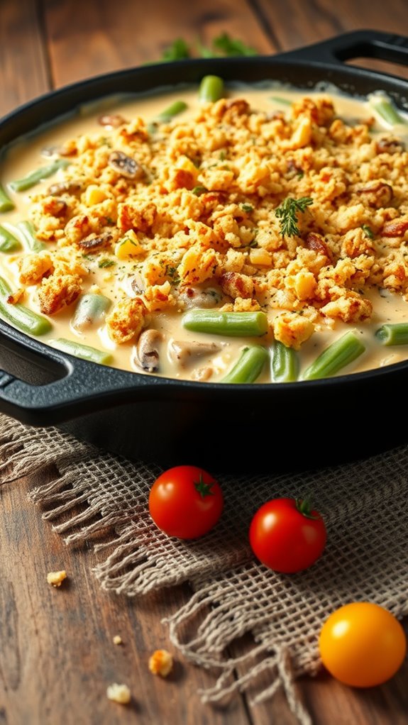 spicy green bean casserole