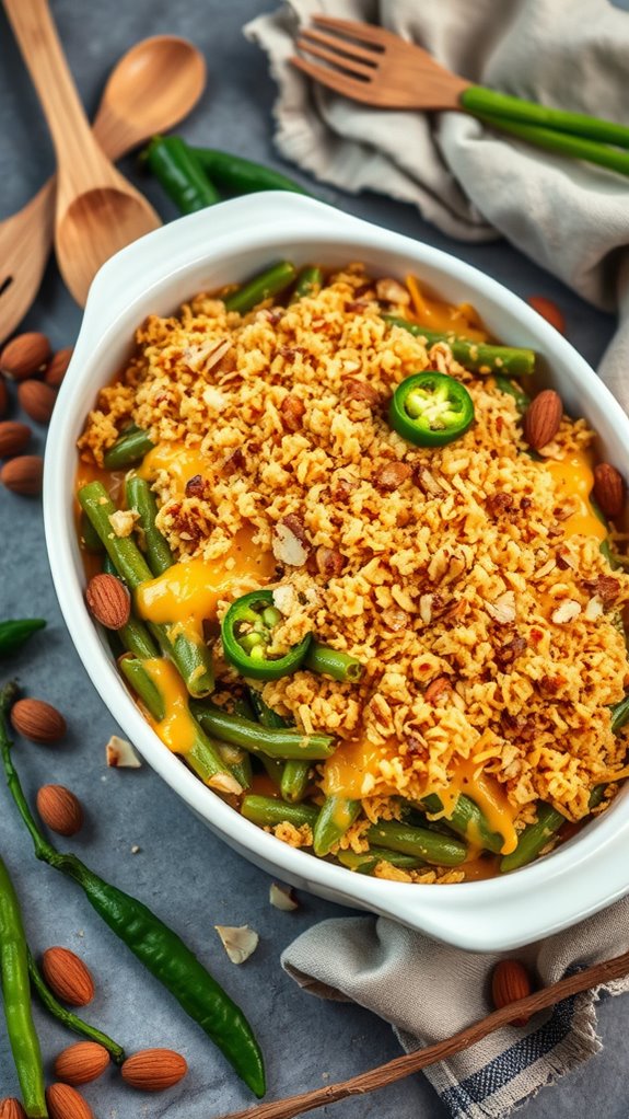 spicy green bean casserole