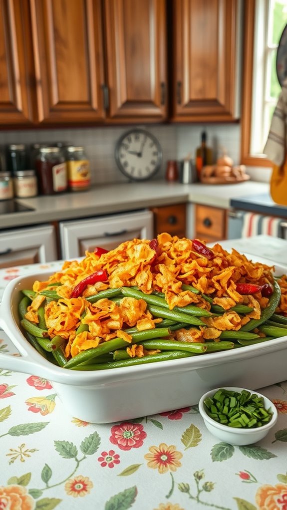 spicy green bean casserole