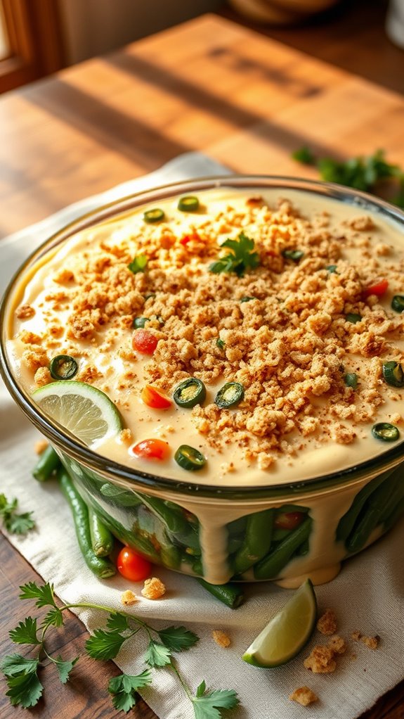 spicy green bean casserole