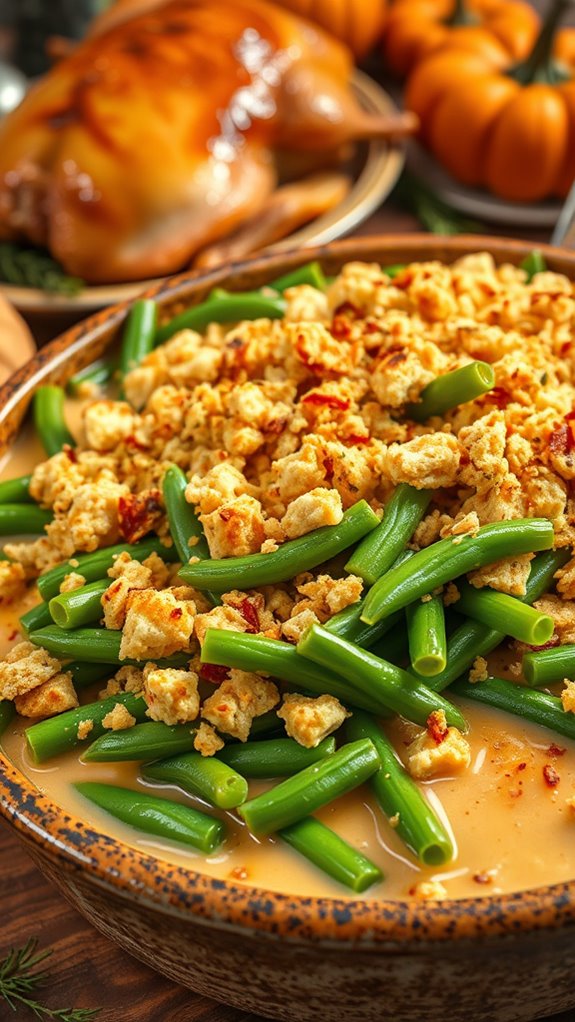 spicy green bean casserole