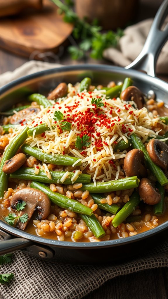 spicy green bean casserole