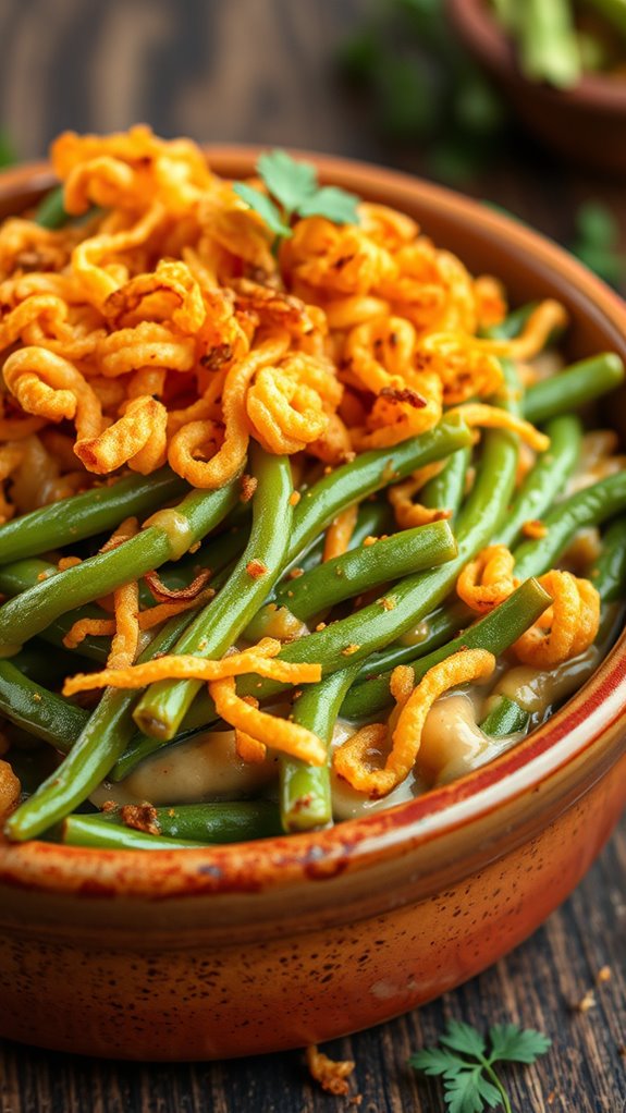 spicy green bean casserole
