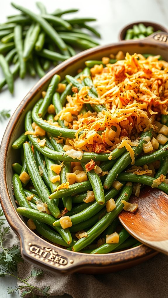 spicy green bean casserole