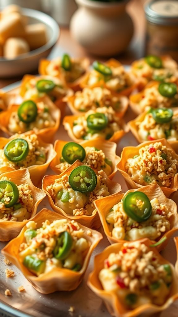 spicy green bean cups