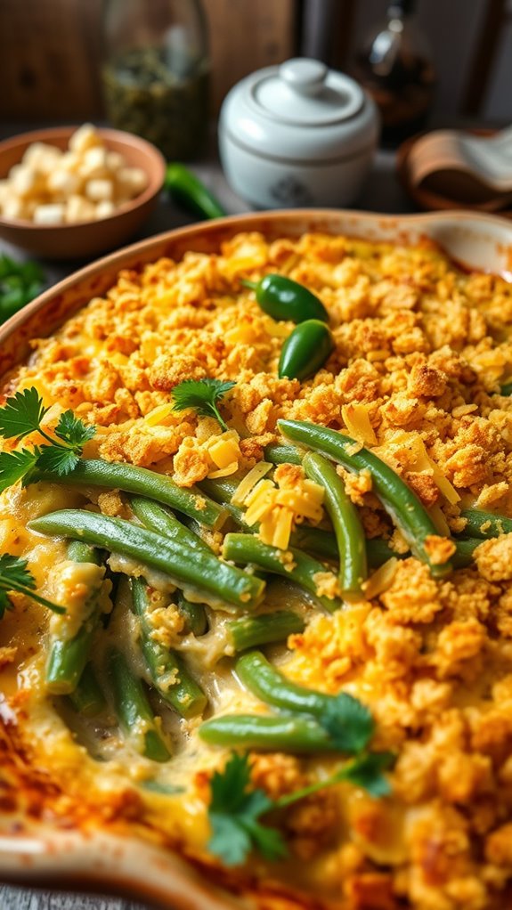 spicy jalape o green bean casserole
