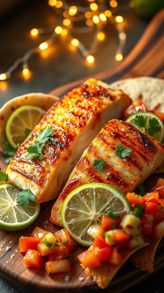 spicy lime mahi mahi tacos