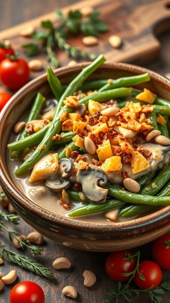 spicy mediterranean green bean dish